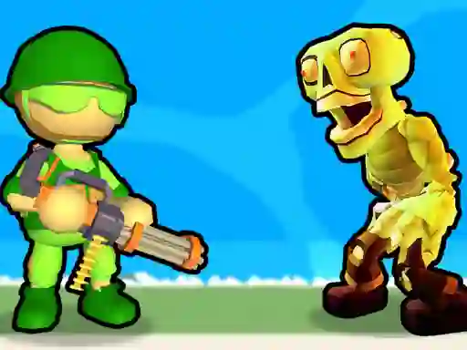 Peli Destruction of Stickman Zombie verkossa
