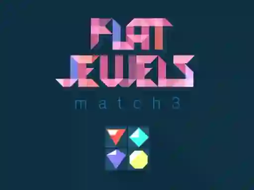 Peli Flat jewels match 3 verkossa