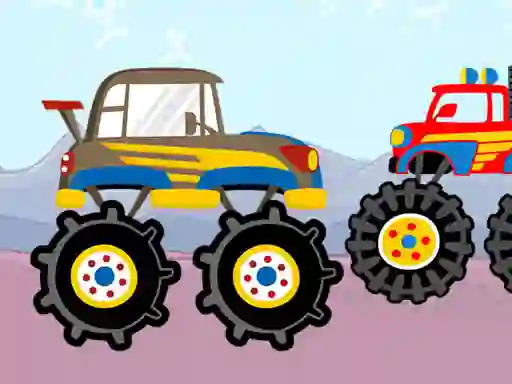 Peli Fun Monster Trucks Jigsaw verkossa