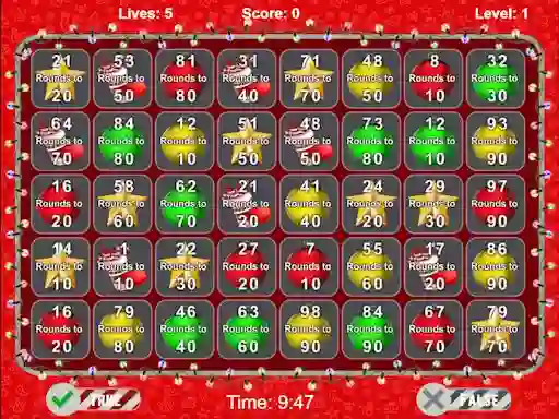 Peli Christmas Number Crunch Rounding verkossa