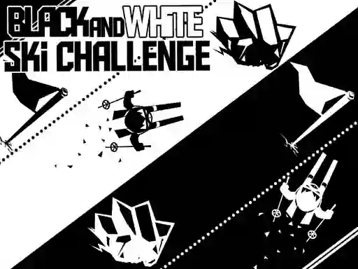 Peli Black and White Ski Challenge verkossa