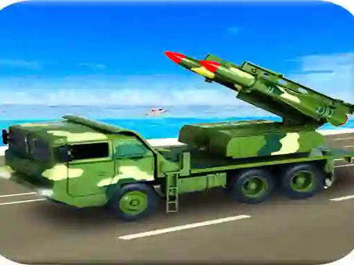 Peli Us Army Missile Attack Army Truck Driving Games verkossa