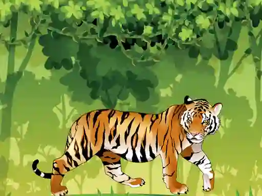 Peli Angry Tiger Coloring verkossa