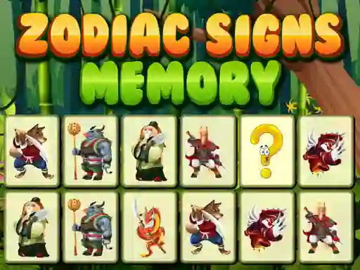 Peli Zodiac Signs Memory verkossa