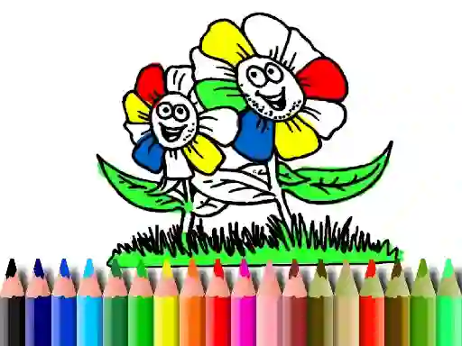 Peli Back to School: Flowers Coloring verkossa
