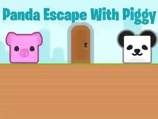 Peli Panda Escape With Piggy verkossa