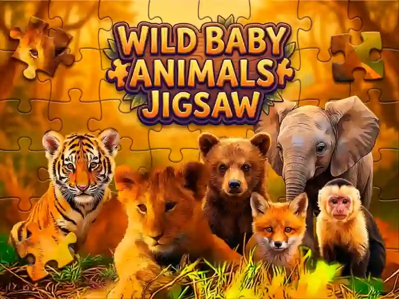 Peli Wild Baby Animals Jigsaw verkossa