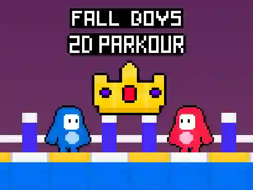Peli Fall Boys 2D Parkour verkossa