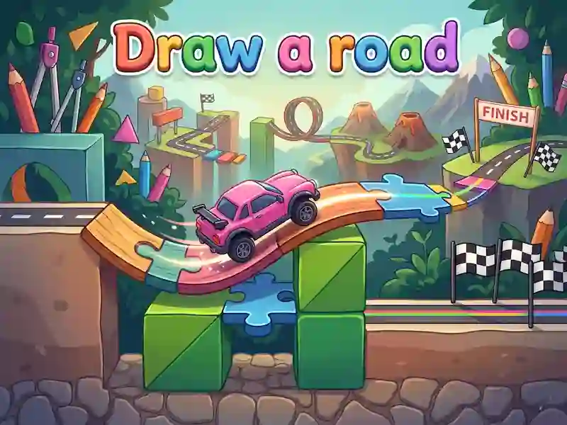 Peli Draw a road verkossa