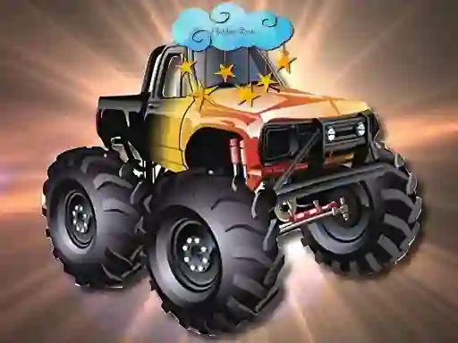 Peli Cartoon Trucks Hidden Stars verkossa