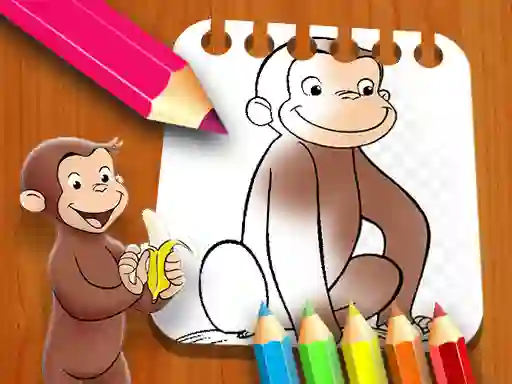 Peli Curious George Coloring Book verkossa