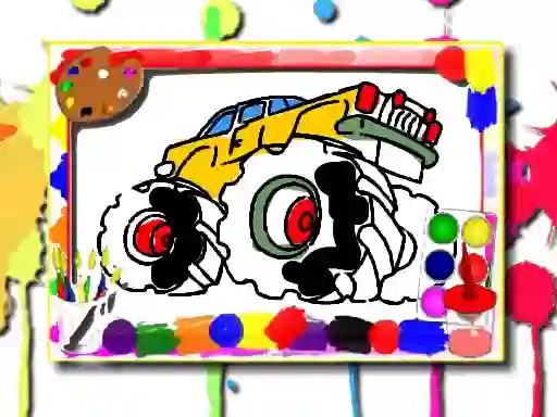 Peli Monster Truck Coloring Book verkossa