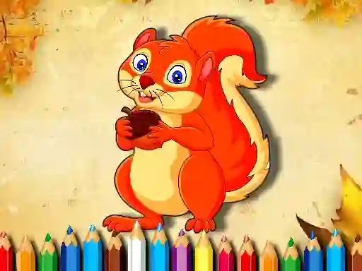 Peli Squirrel Coloring Book verkossa