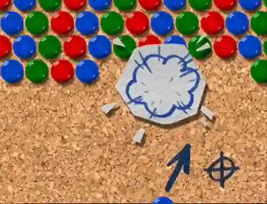 Peli Pinboard Bubble Shooter verkossa