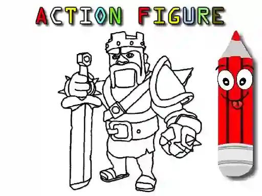Peli Back To School: Action Figure Coloring verkossa