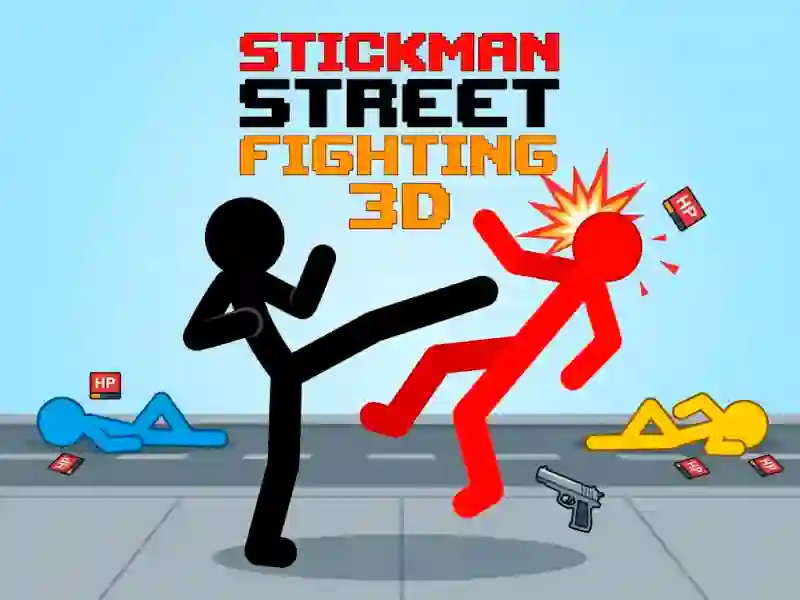 Peli Stickman Street Fighting 3d verkossa