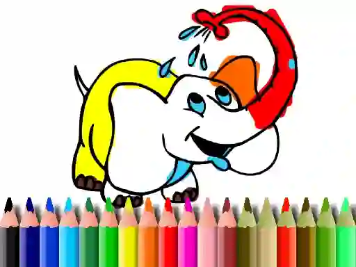 Peli Back To School: Elephant coloring verkossa
