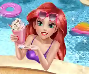 Peli Mermaid Princess Pool Time verkossa