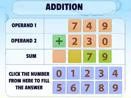 Peli Addition Practice verkossa