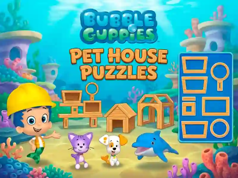 Peli Bubble Guppies Pet House Puzzles verkossa