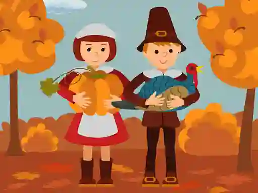 Peli Thanksgiving Jigsaw verkossa