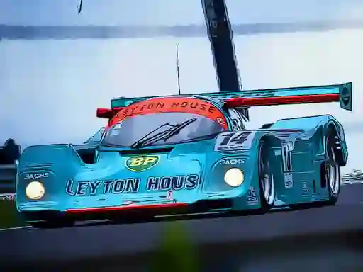 Peli Super Fast Cars Puzzle verkossa