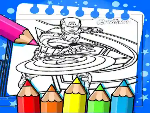 Peli Captain America Coloring Book verkossa