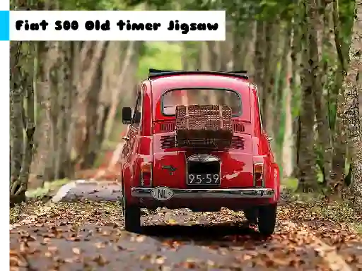 Peli Fiat 500 Old Timer Jigsaw verkossa
