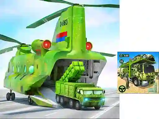 Peli US Army Cargo Transport Truck Driving verkossa