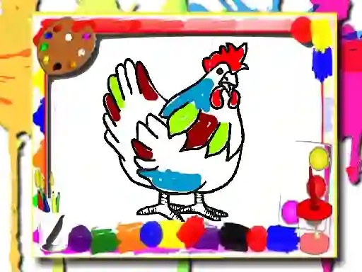 Peli Chicken Coloring Book verkossa