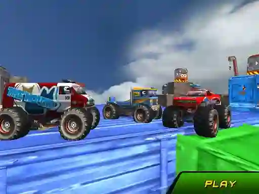 Peli Monster Truck Stunts Sky Driving verkossa