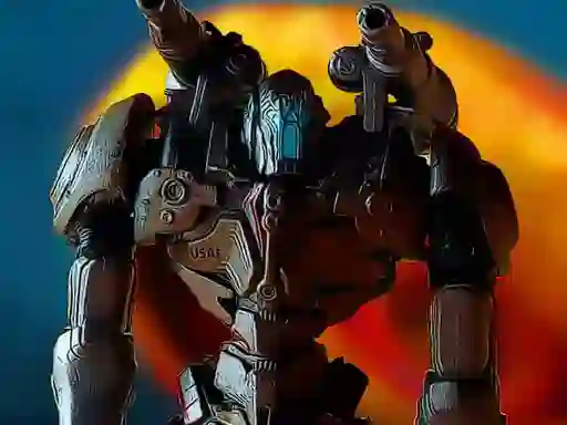 Peli Metal Robot Puzzle verkossa