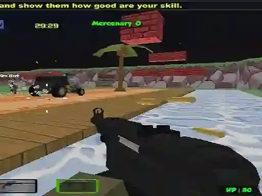 Peli Blocky Combat Strike Zombie Multiplayer verkossa