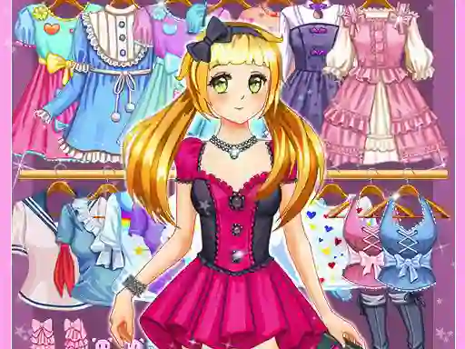 Peli Anime Kawaii Dress Up verkossa