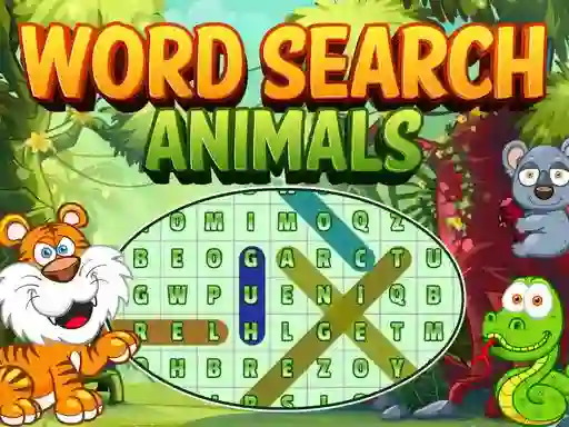 Peli Word Search Animals verkossa