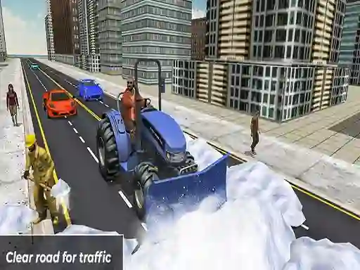 Peli Grand Snow Clean Road Driving Simulator verkossa