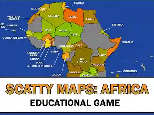 Peli Scatty Maps Africa verkossa
