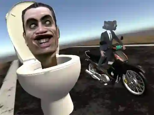 Peli Skibidi Toilet Moto Bike Racing 2 verkossa