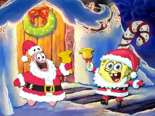 Peli SpongeBob Christmas Jigsaw Puzzle verkossa