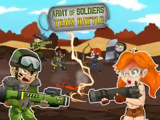 Peli Army of soldiers: Team Battle verkossa