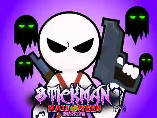 Peli Stickman Halloween Survive verkossa