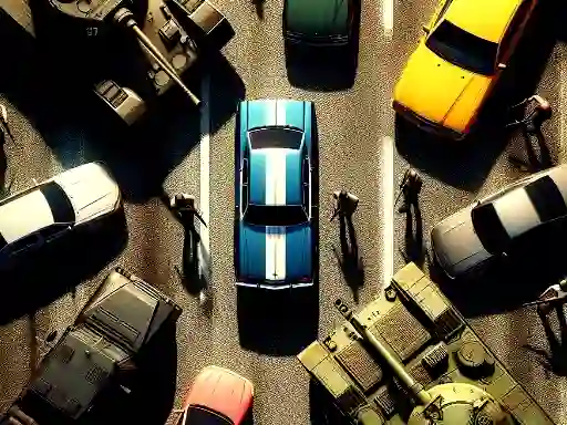 Peli GTA Car Rush verkossa