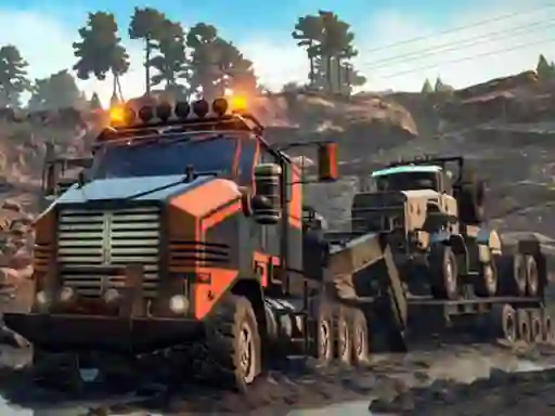Peli Trucks in Mud Jigsaw verkossa