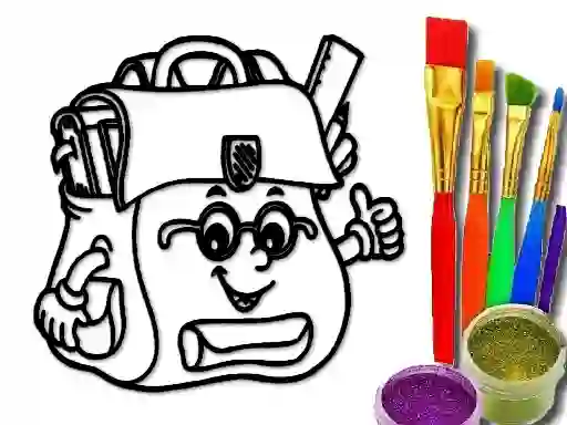 Peli Back To School: School Bag Coloring Book verkossa