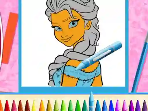 Peli The Princess Sisters Coloring verkossa