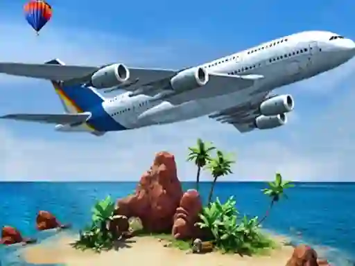 Peli Air plane Simulator Island Travel verkossa