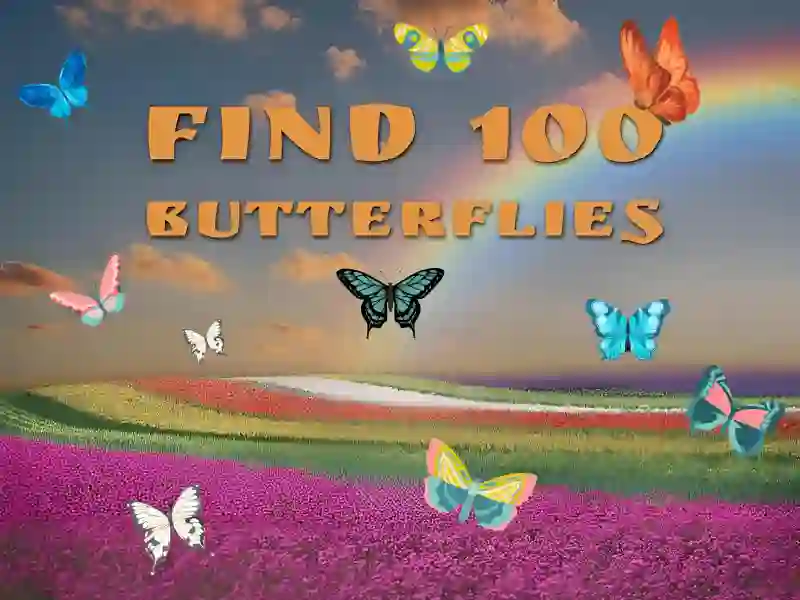 Peli Find 100 butterflies verkossa