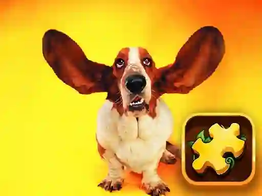 Peli Funny Dogs Puzzle verkossa