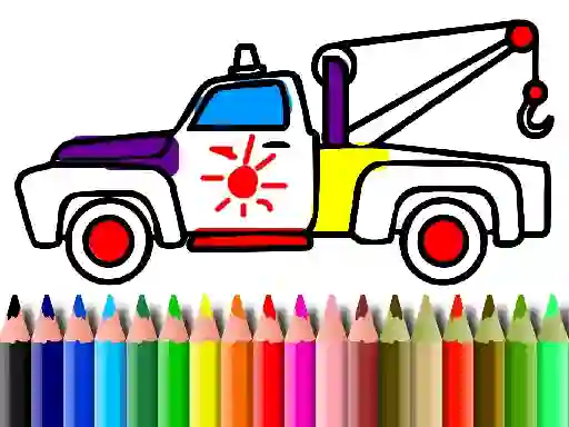 Peli Back To School: Trucks Coloring verkossa