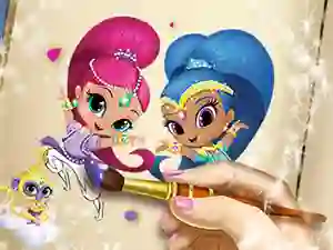 Peli Shimmer And Shine Coloring Book verkossa